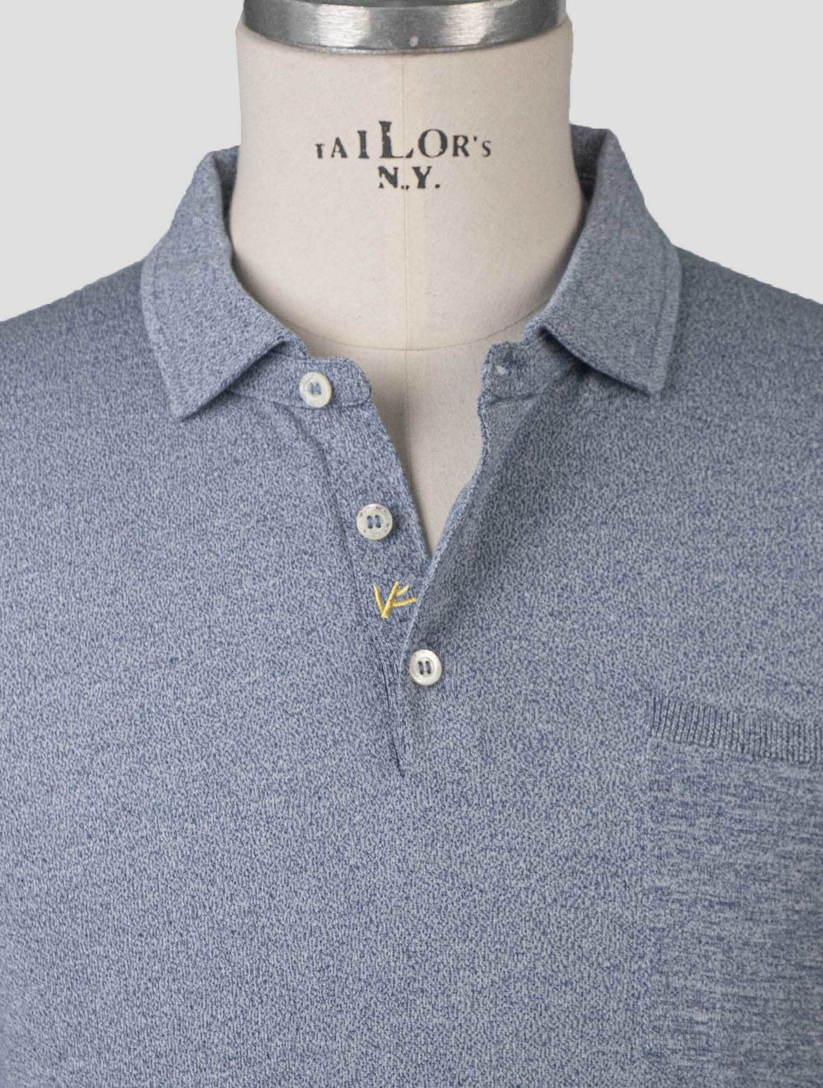 Isaia blue Cotton Polo
