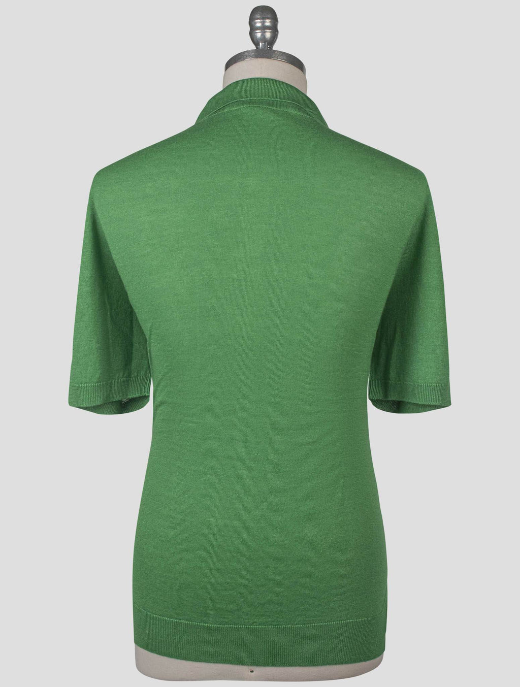 Isaia Green Linen Cashmere Polo