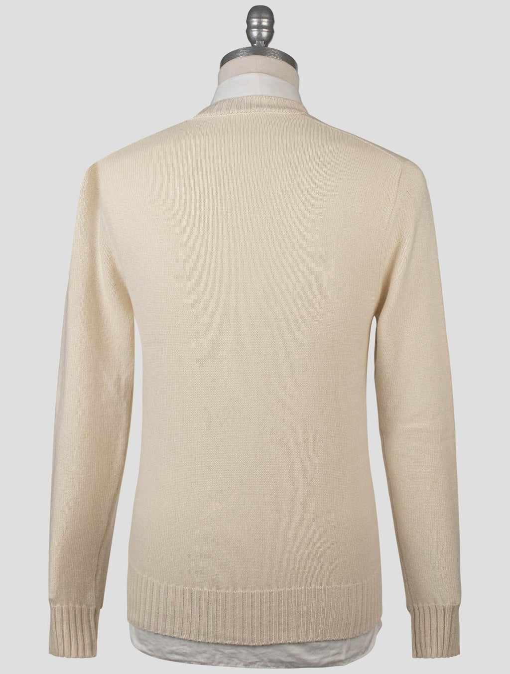 Isaia Beige Cashmere Sweater Crewneck