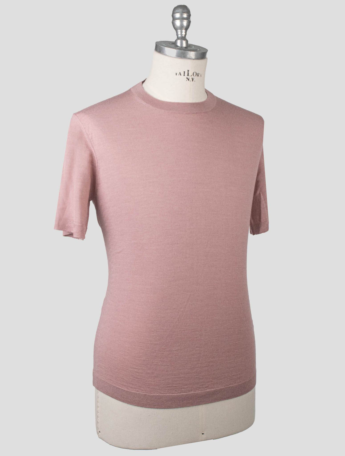 Isaia Isaia Pink Wool Cashmere Silk T-Shirt Pink 001