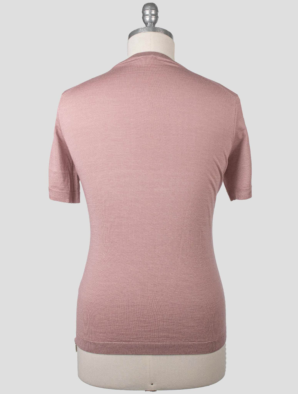 Isaia Pink Wool Cashmere Silk T-Shirt