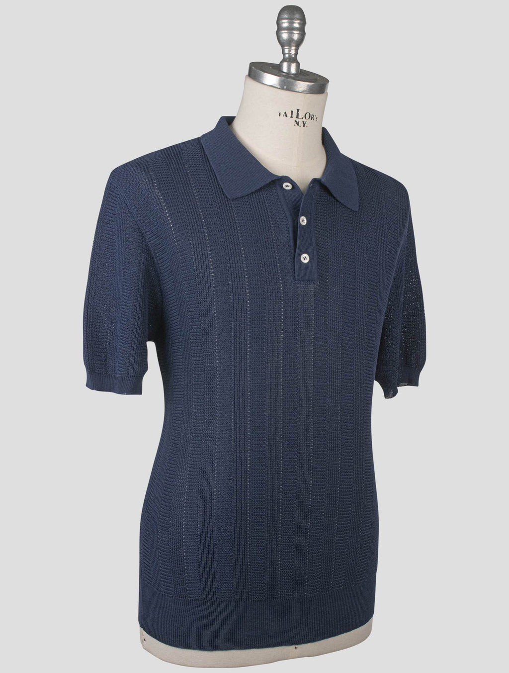 Isaia Isaia Blue Cotton Polo Blue 001