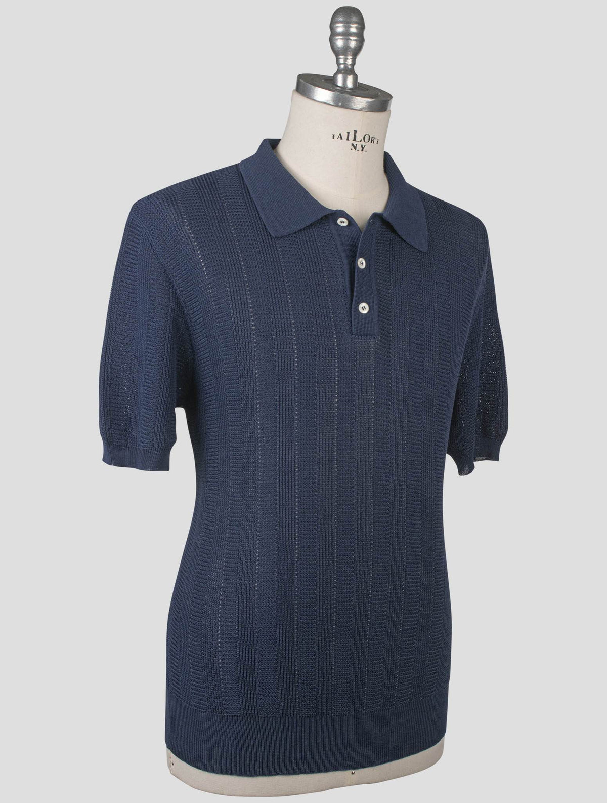Isaia Isaia Blue Cotton Polo Blue 001