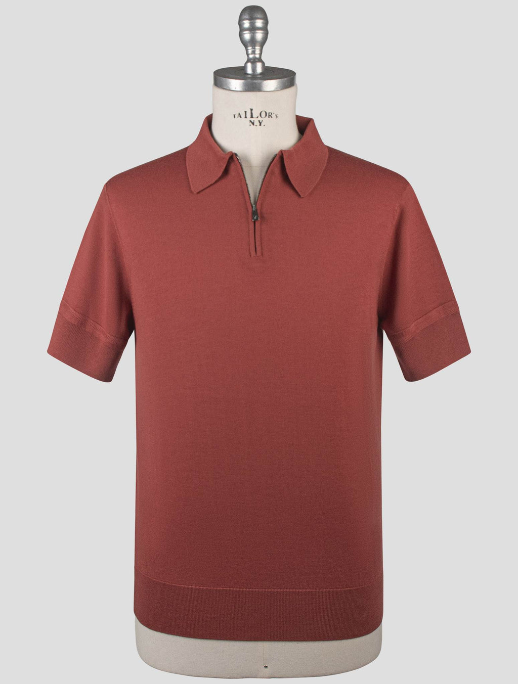 Isaia Orange Wool Polo