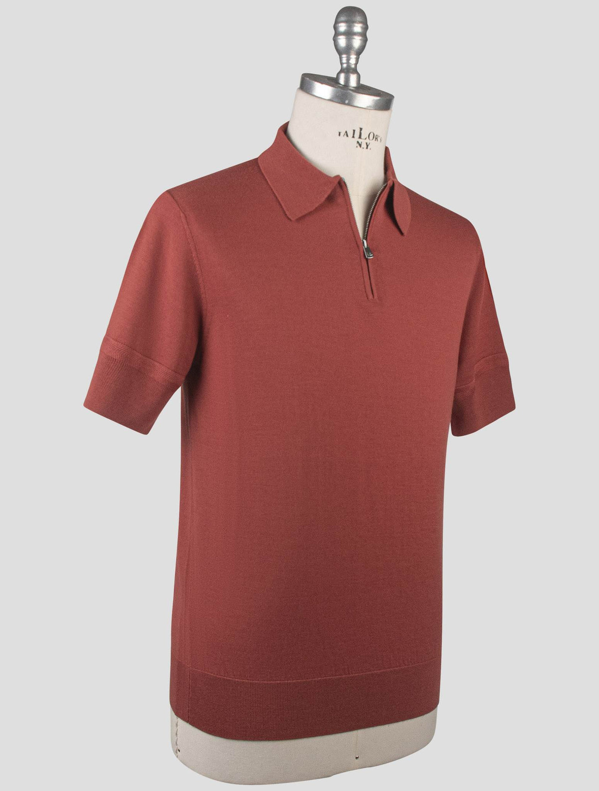Isaia Isaia Orange Wool Polo Orange 001