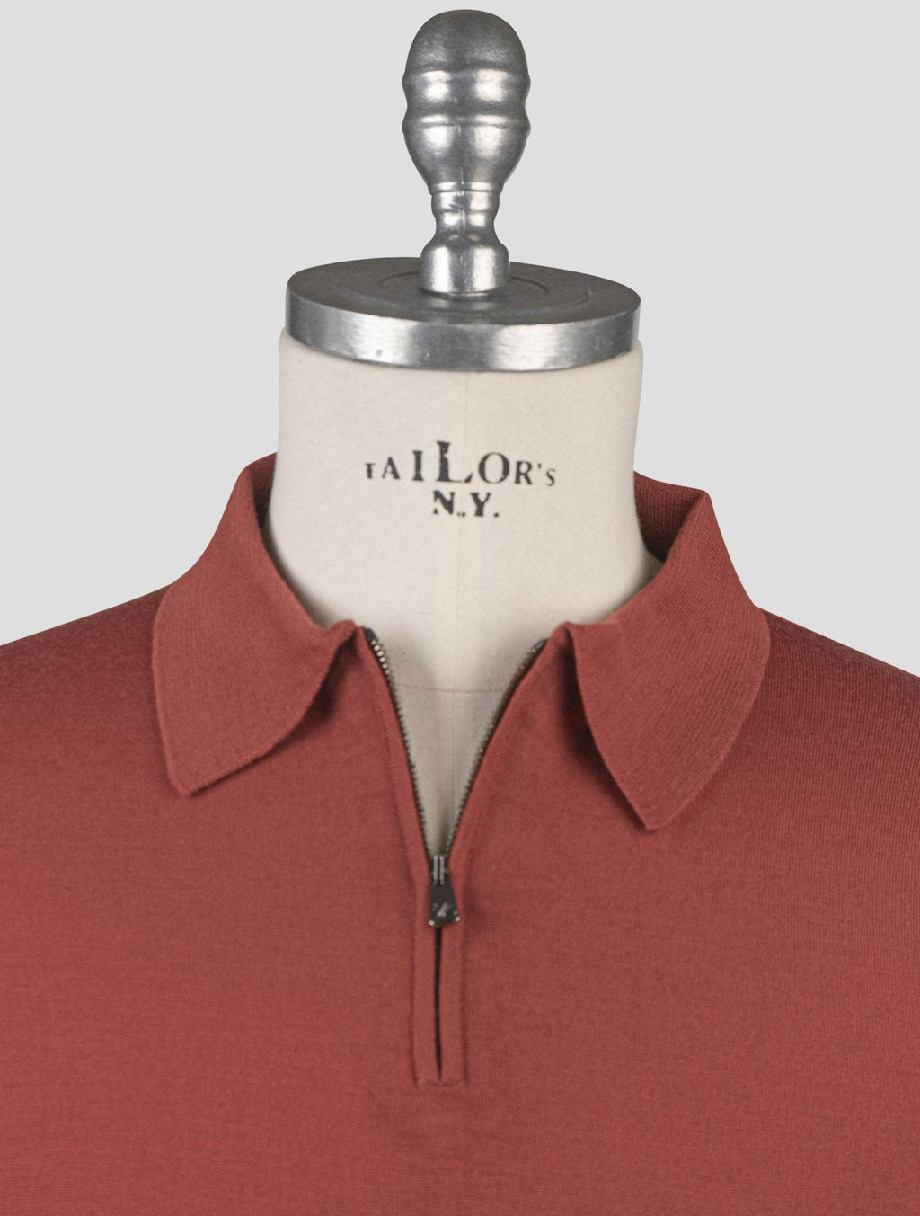 Isaia Orange Wool Polo