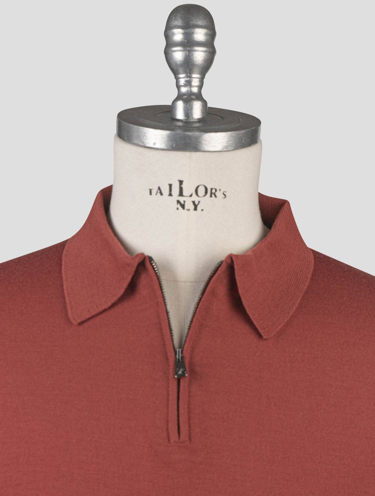 Isaia Orange Wool Polo