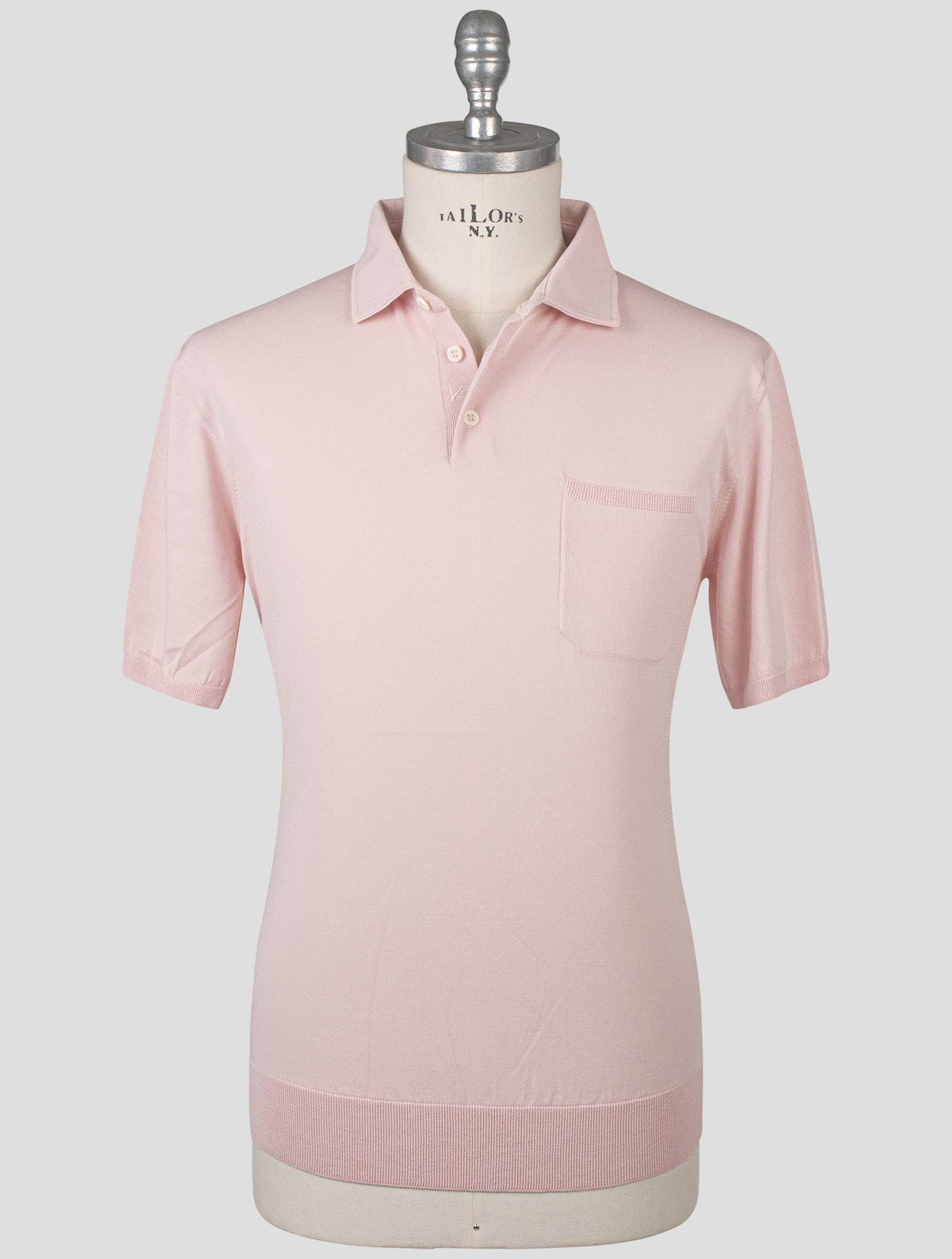 Isaia Pink Cotton Polo