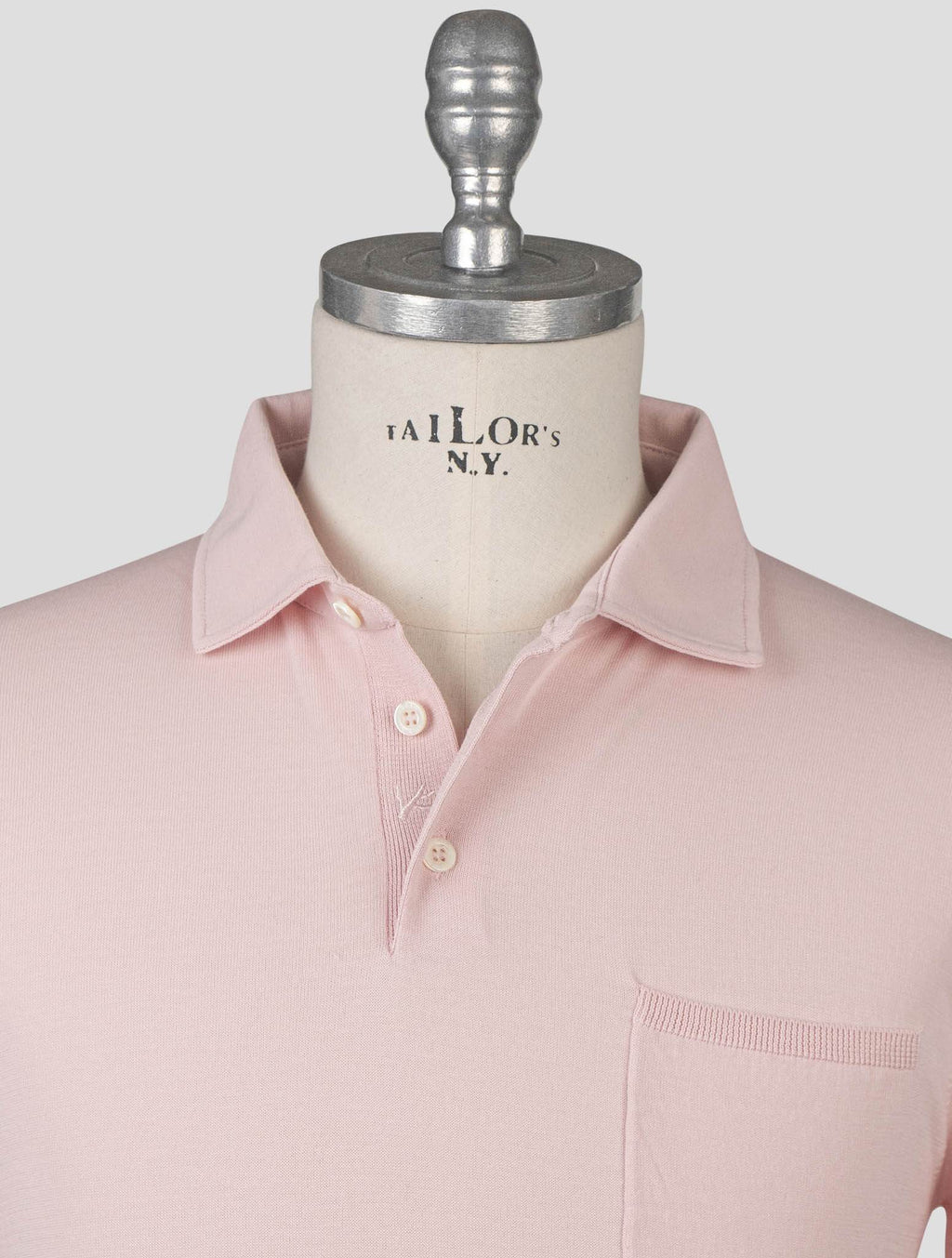 Isaia Pink Cotton Polo