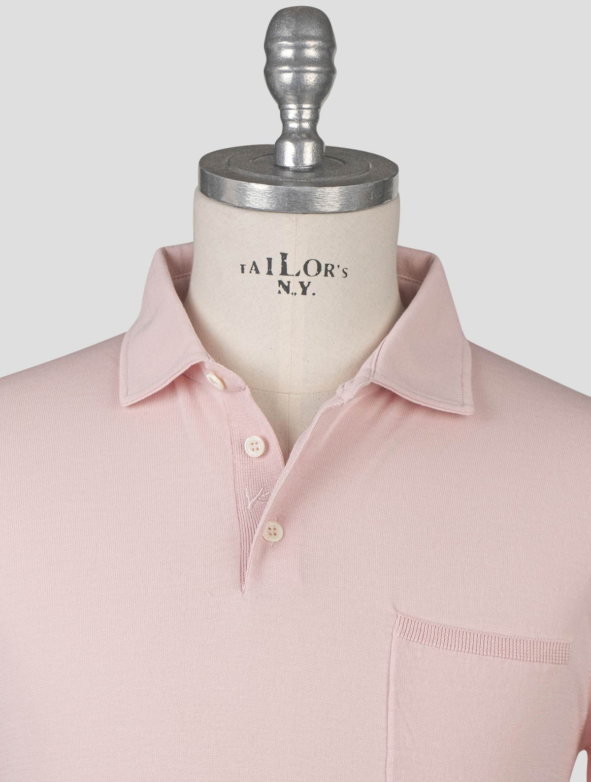 Isaia Pink Cotton Polo