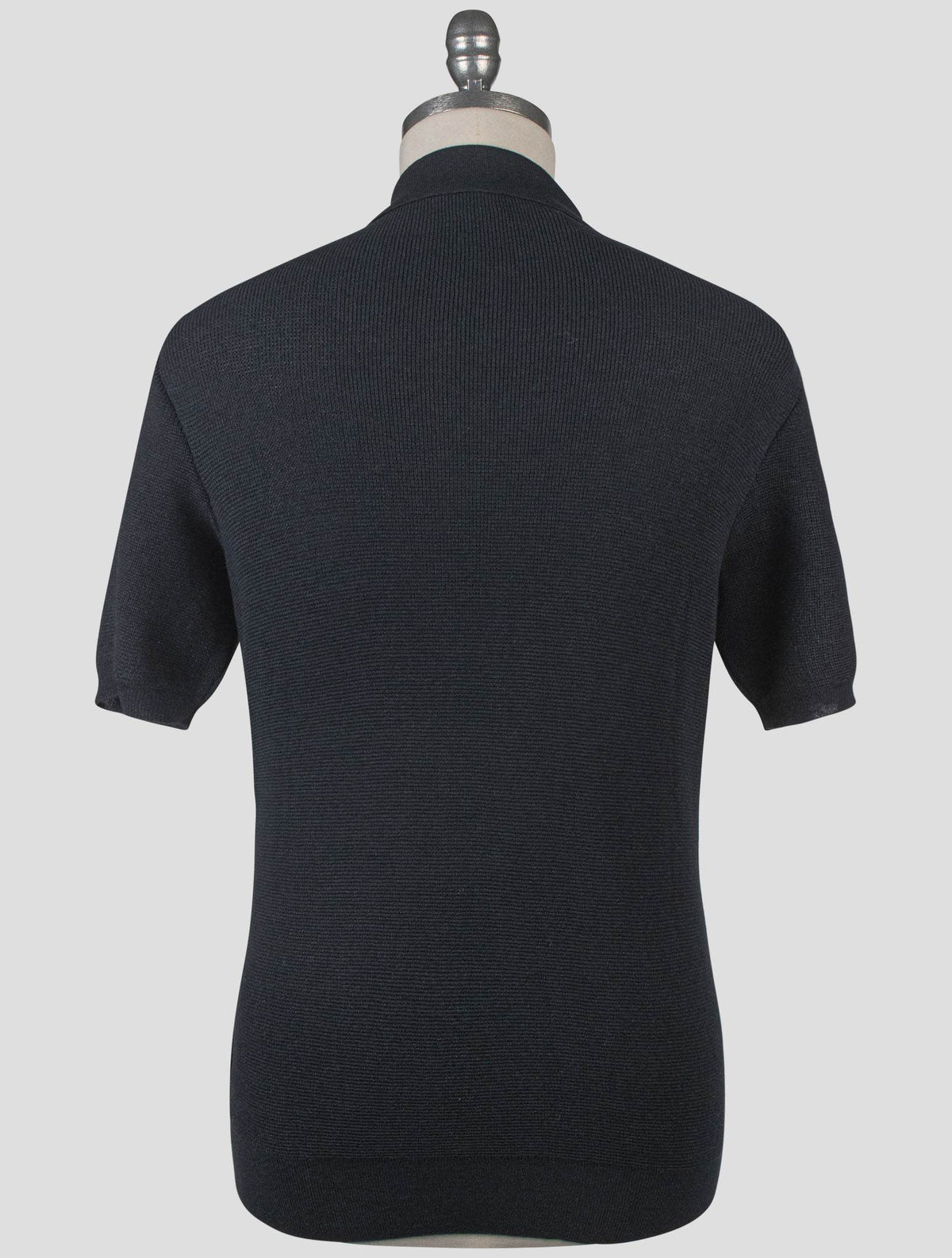Isaia Blue Silk Cashmere Polo