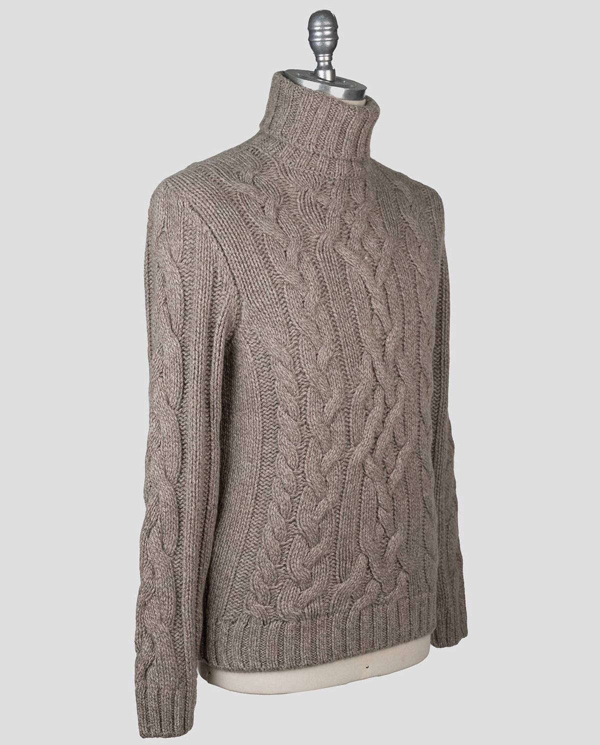 Isaia Isaia Beige Cashmere Sweater Turtleneck Beige 001