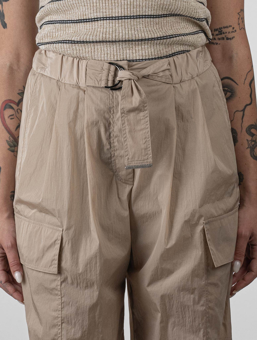 Brunello Cucinelli Beige Pl Cargo Pants