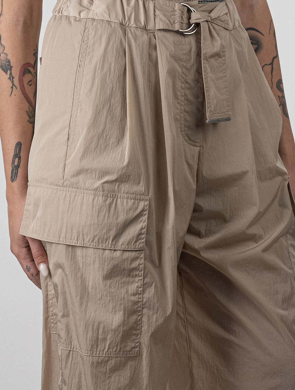 Brunello Cucinelli Beige Pl Cargo Pants
