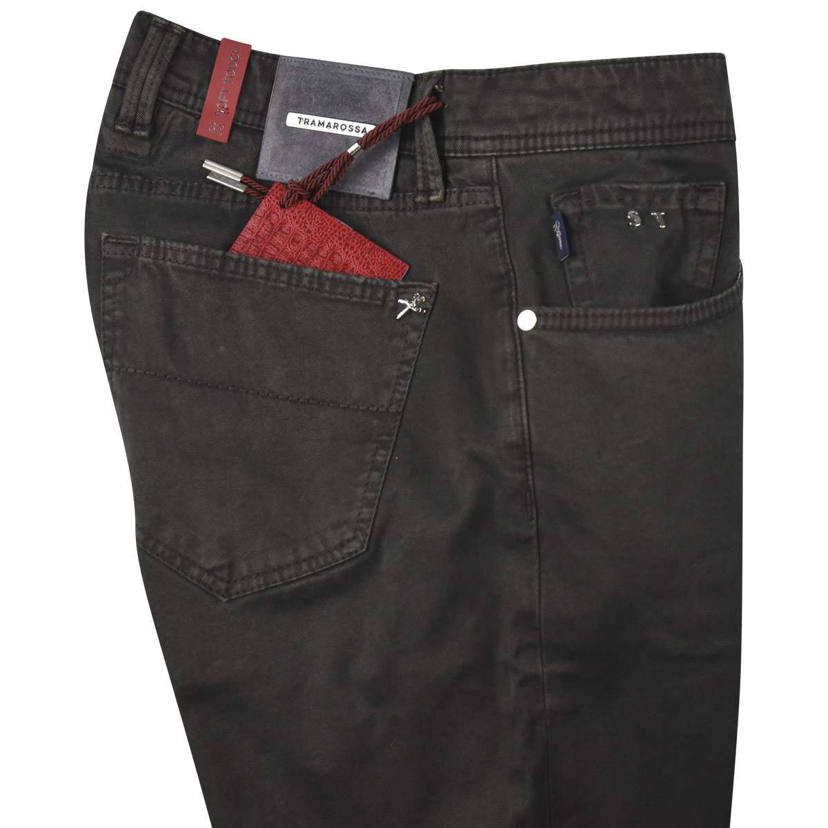 Tramarossa Gray Cotton Ea Jeans