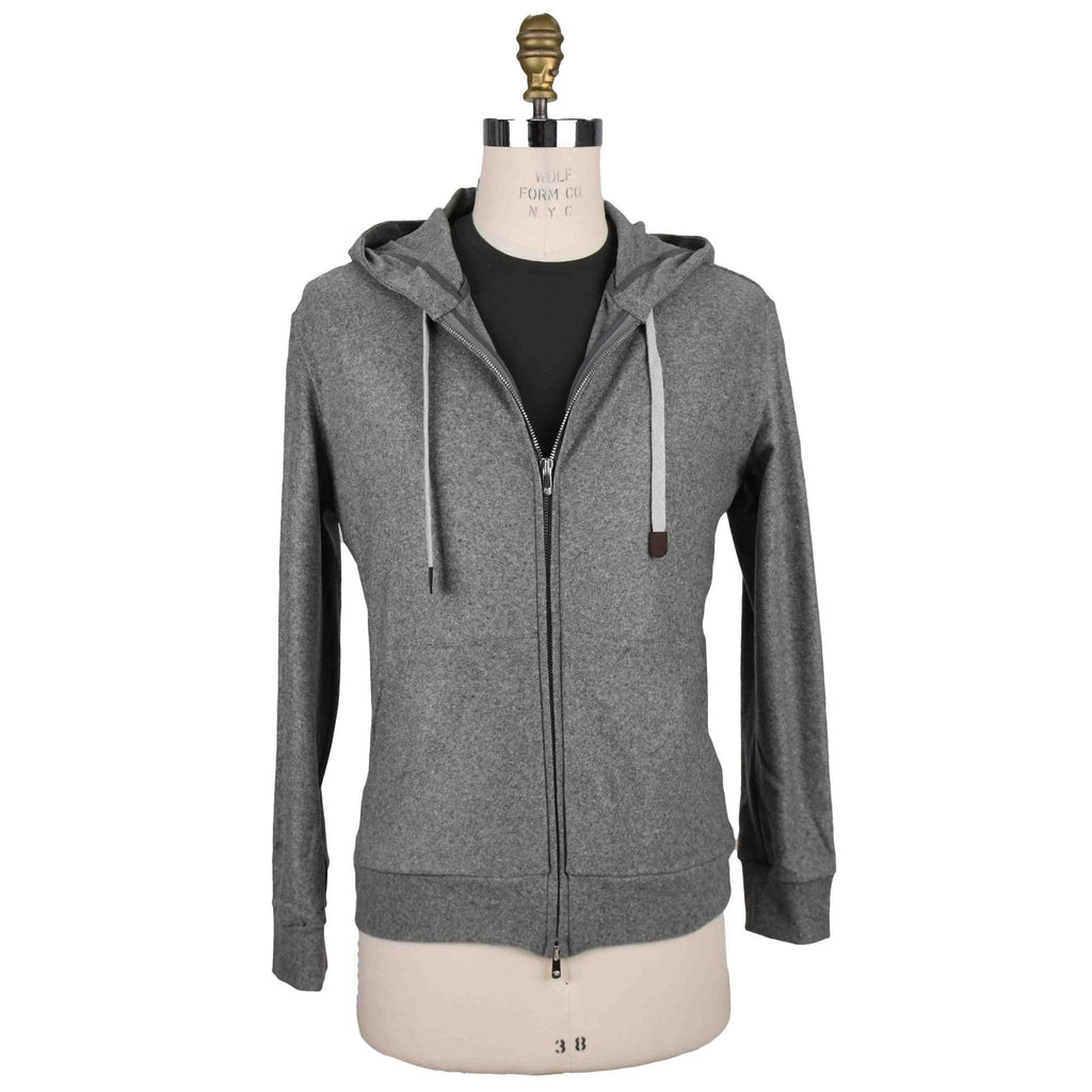 Marco Pescarolo Marco Pescarolo Gray Cashmere Ea Full Zip Sweater Gray 000