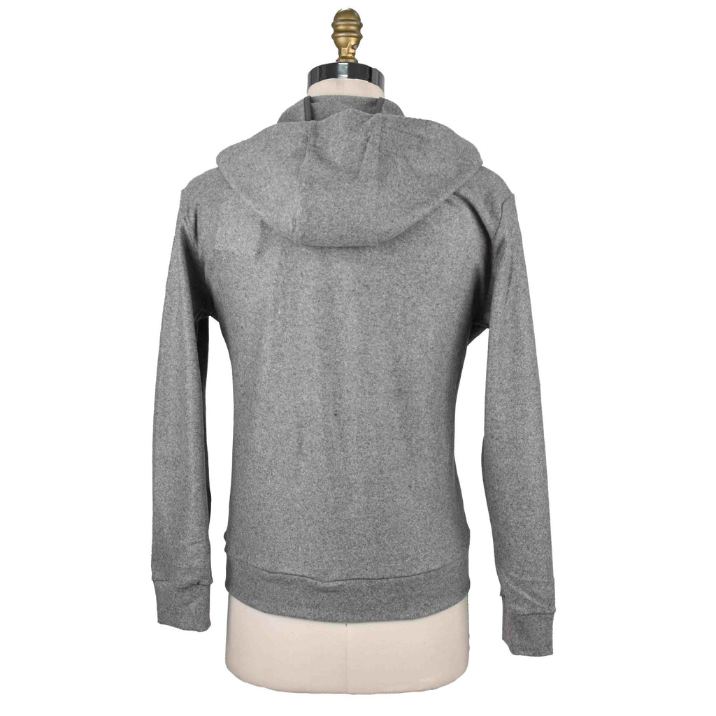 Marco Pescarolo Gray Cashmere Ea Full Zip Sweater