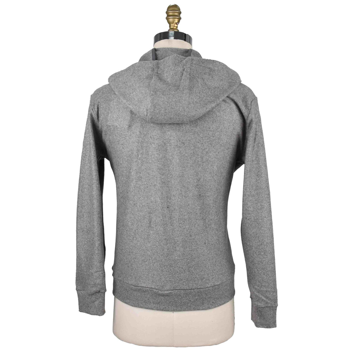 Marco Pescarolo Gray Cashmere Ea Full Zip Sweater