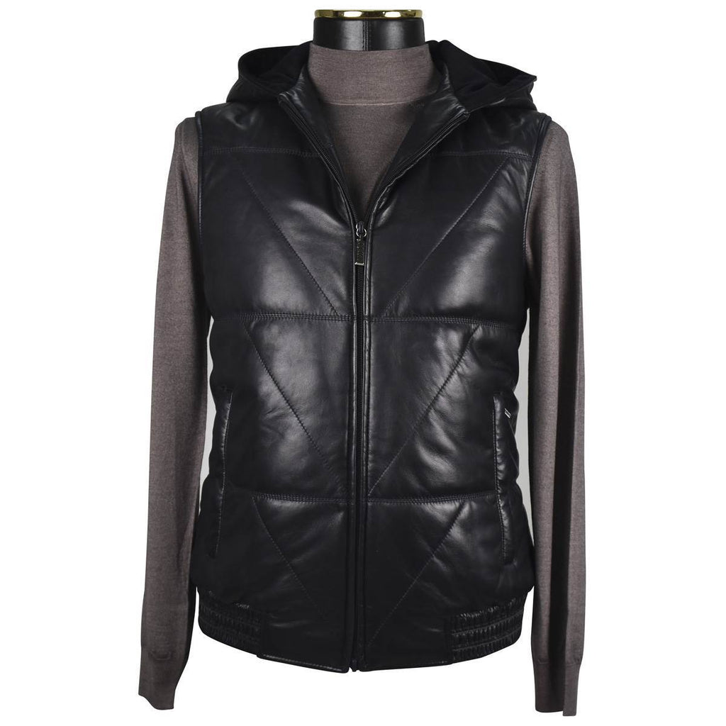 Zilli Zilli Blue Leather Vest Blue 000