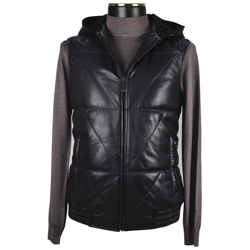 Zilli Zilli Blue Leather Vest Blue 000
