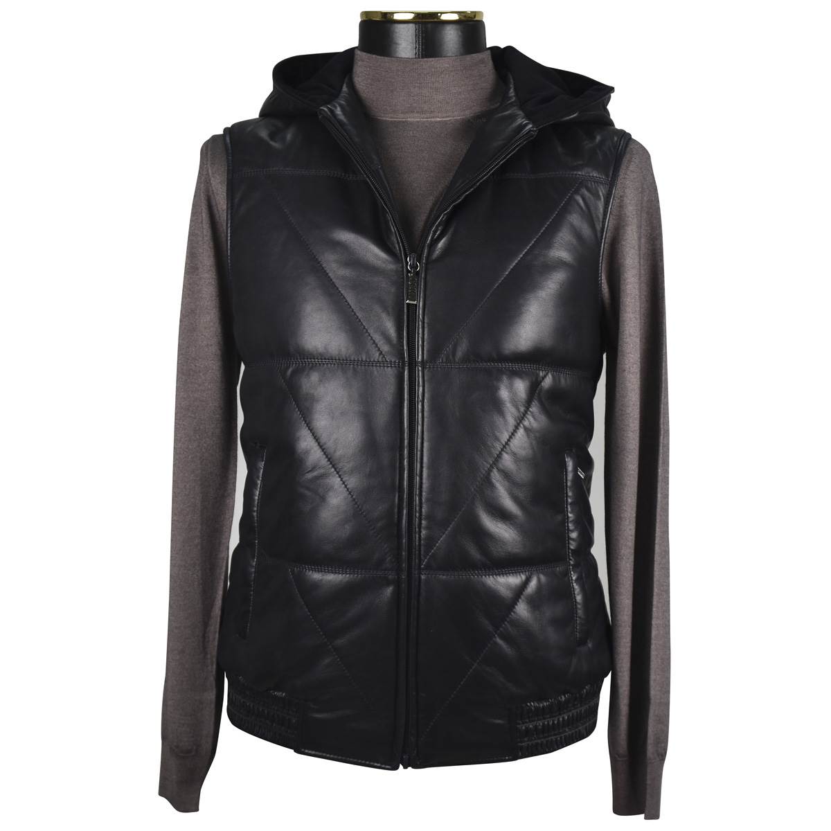 Zilli Zilli Blue Leather Vest Blue 000