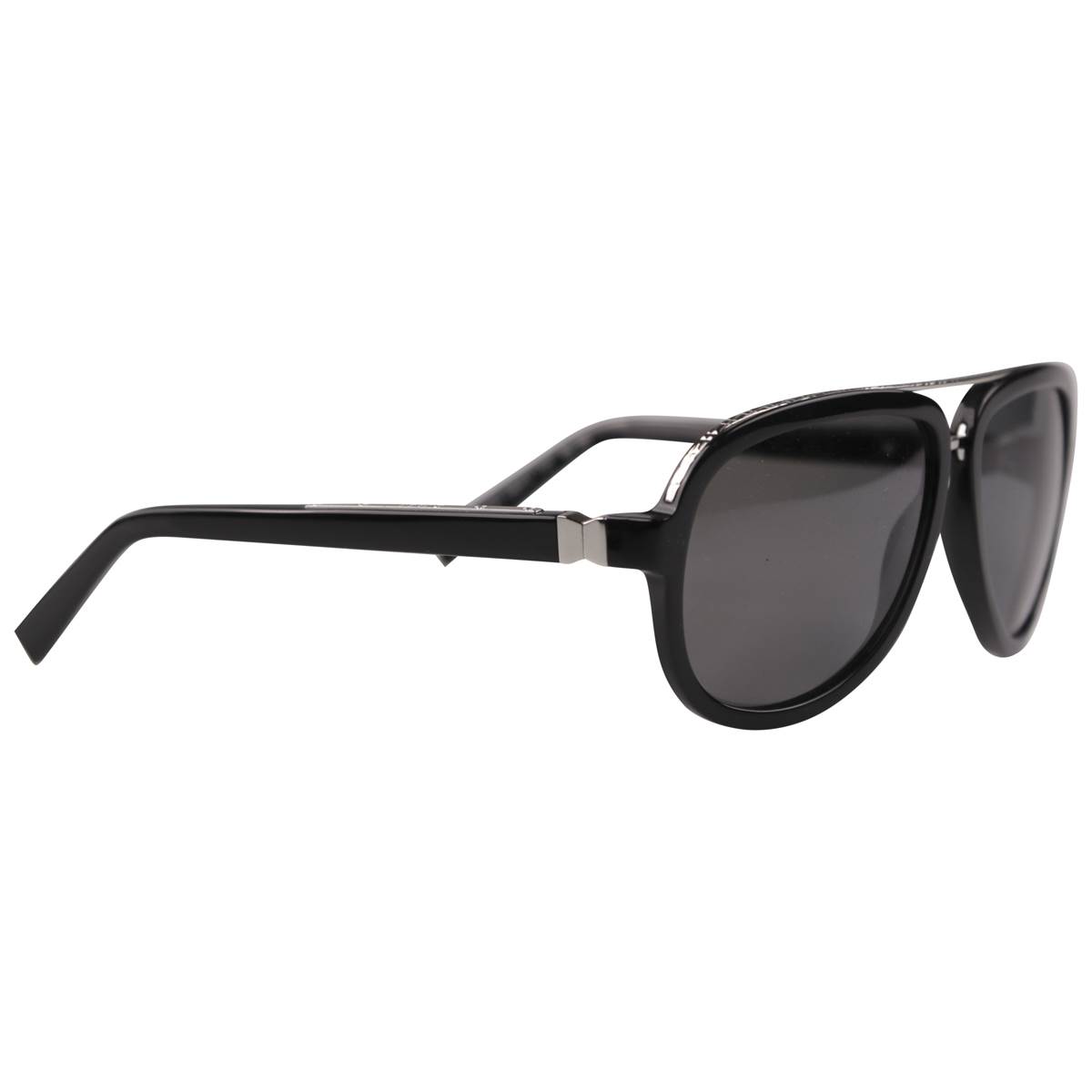 Zilli Zilli Black Silver Acetate Sunglasses Mod. James Black/Silver 001
