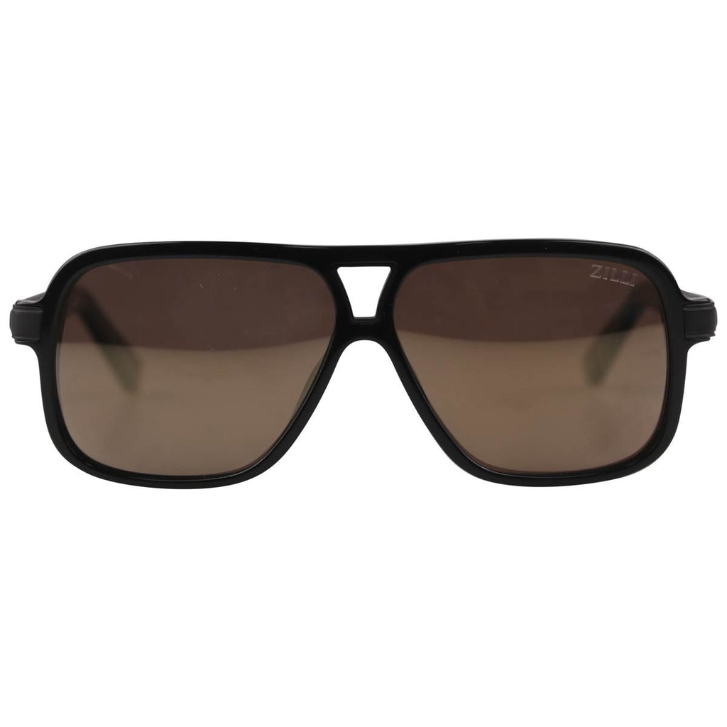 Zilli Zilli Black Titanium Acetate Sunglasses Mod. Jacques Black 000