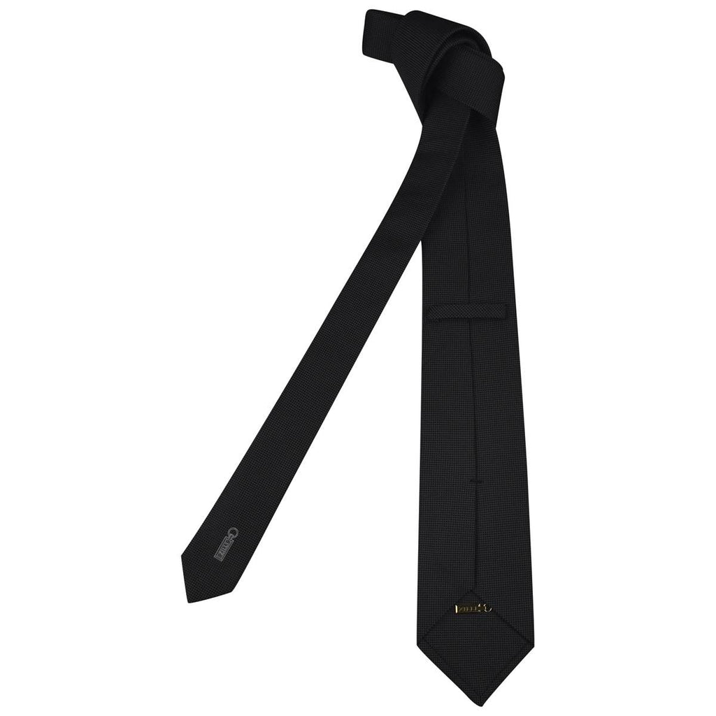 Zilli Gray Black Silk Tie