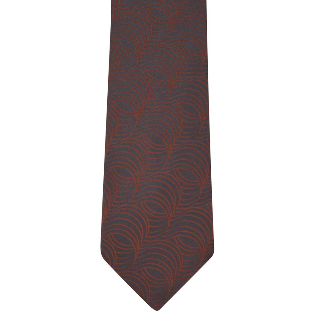 Zilli Zilli Gray Orange Silk Tie Gray/Orange 001