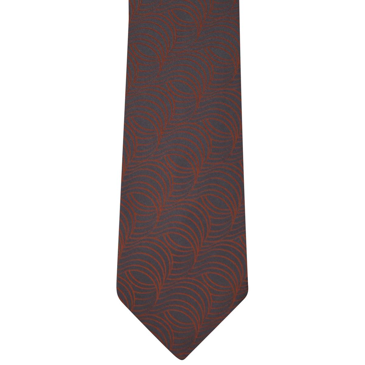 Zilli Zilli Gray Orange Silk Tie Gray/Orange 001