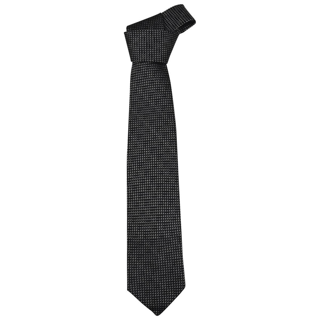 Zilli Zilli Black White Silk Tie Black/White 000
