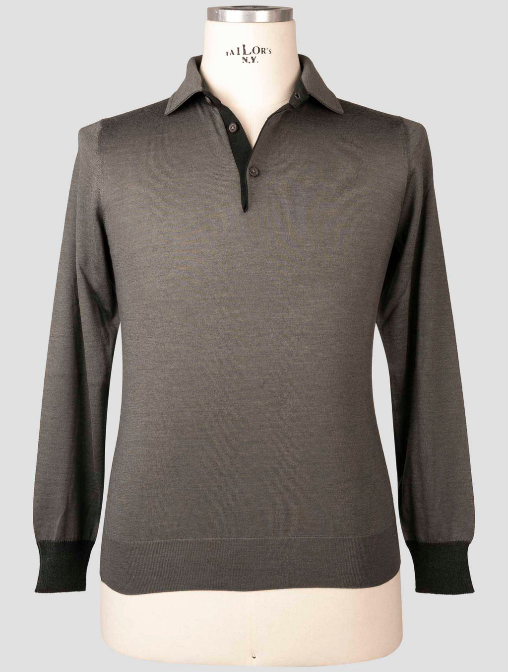Fioroni Green Cashmere Silk Sweater Polo