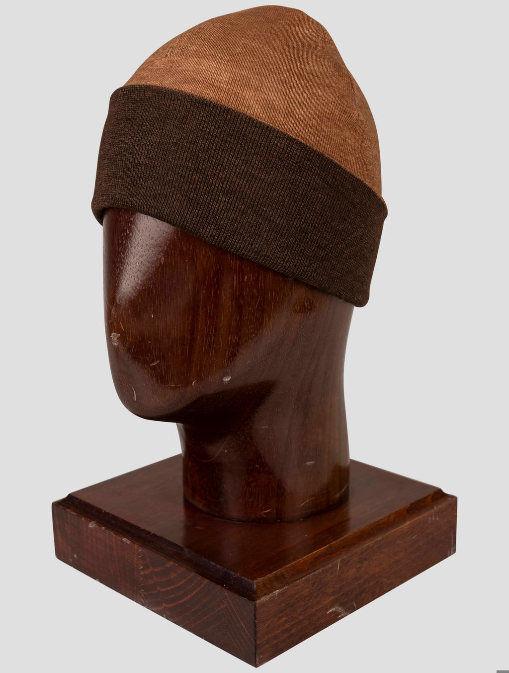 Fioroni Fioroni Brown Cashmere Reverse Beanie Brown 001