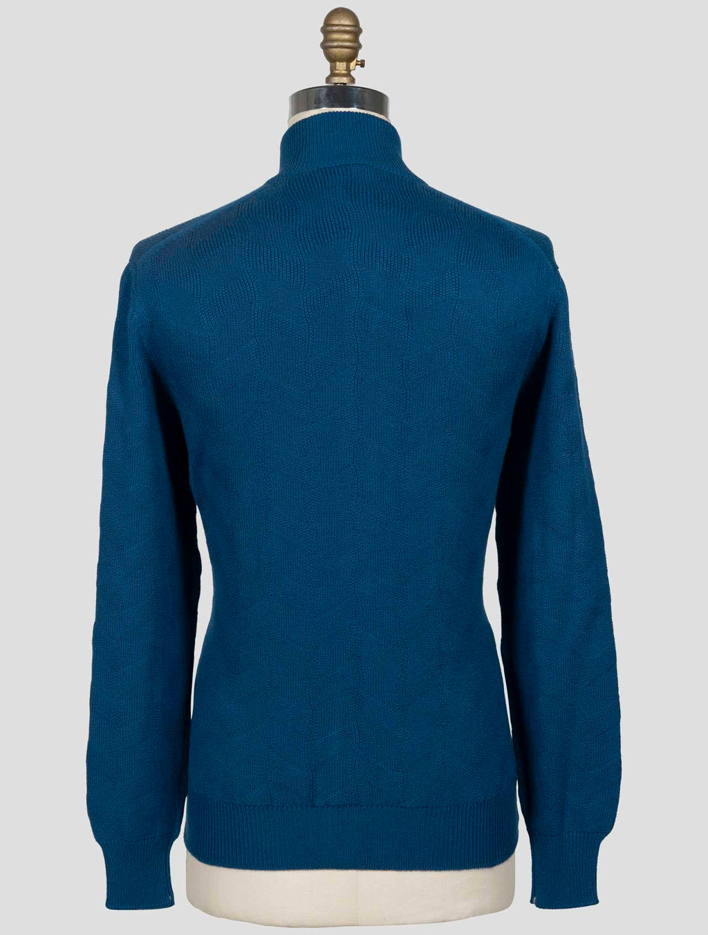 Fioron Blue Cashmere Sweater Full Zip