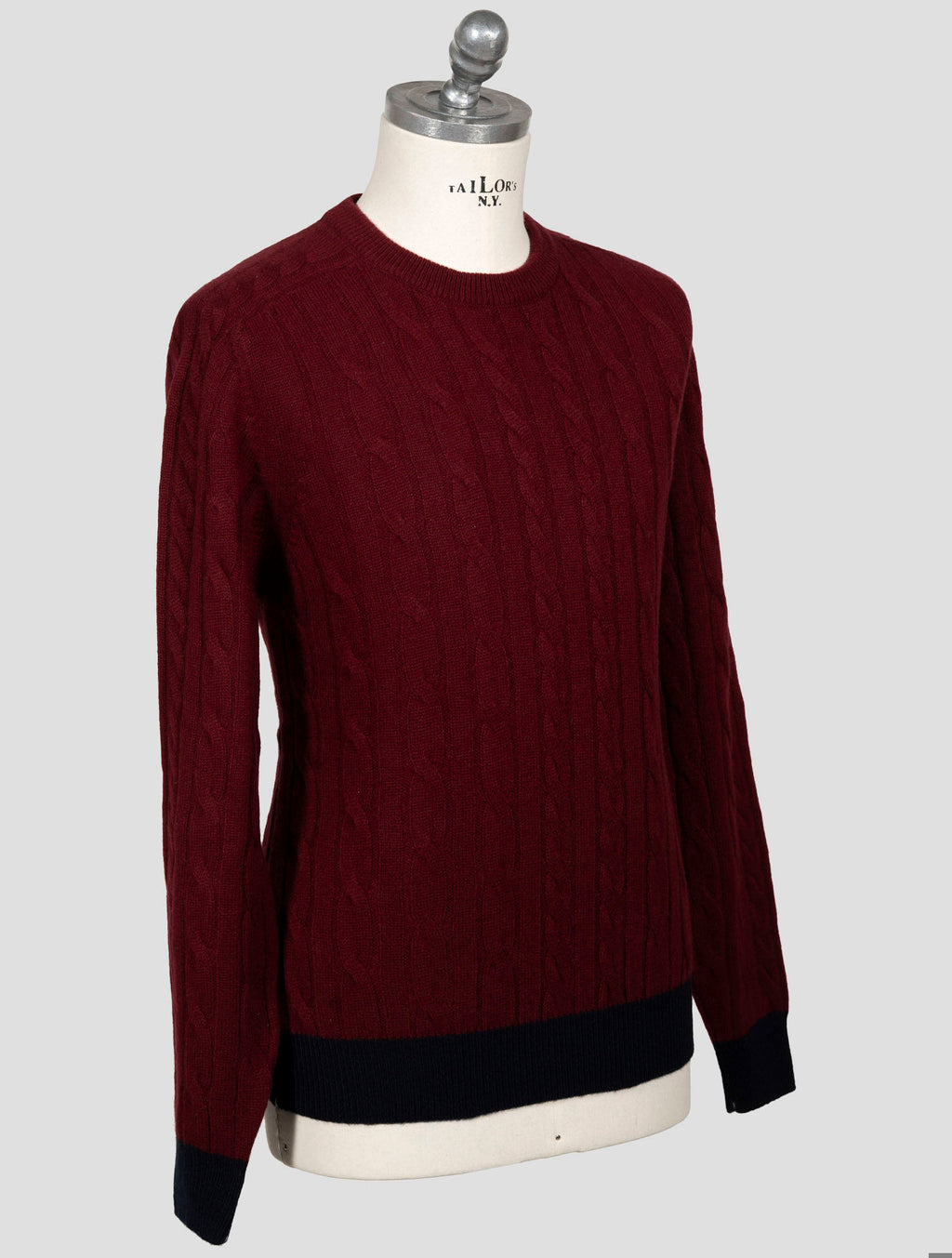 Fioroni Fioroni Burgundy Cashmere Sweater Crewneck Burgundy 001