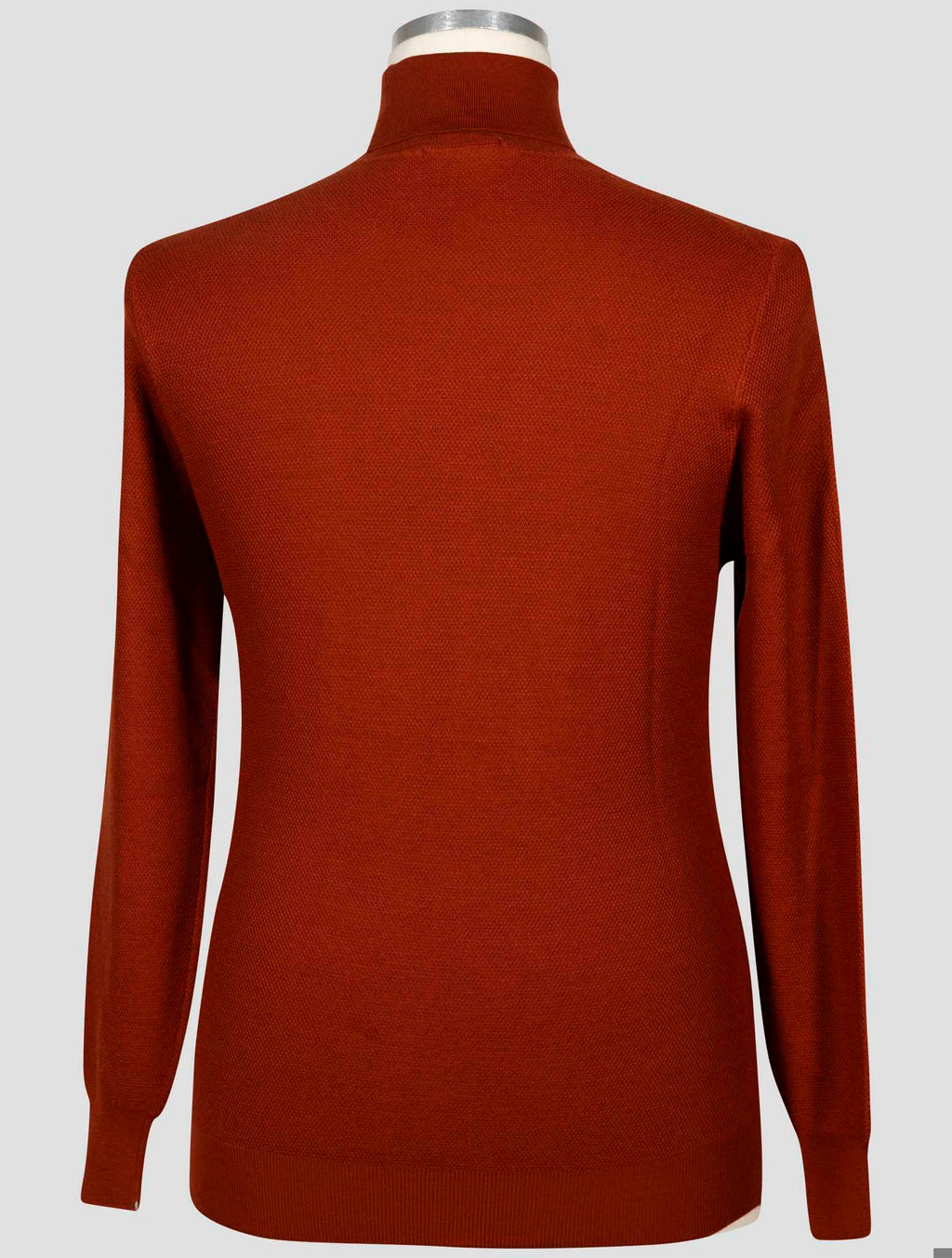 Fioroni Orange Wool Cashmere Sweater Turtleneck