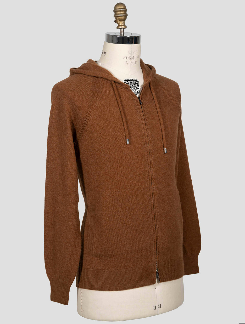 Fioroni Fioroni Brown Cashmere Full Zip Brown 001