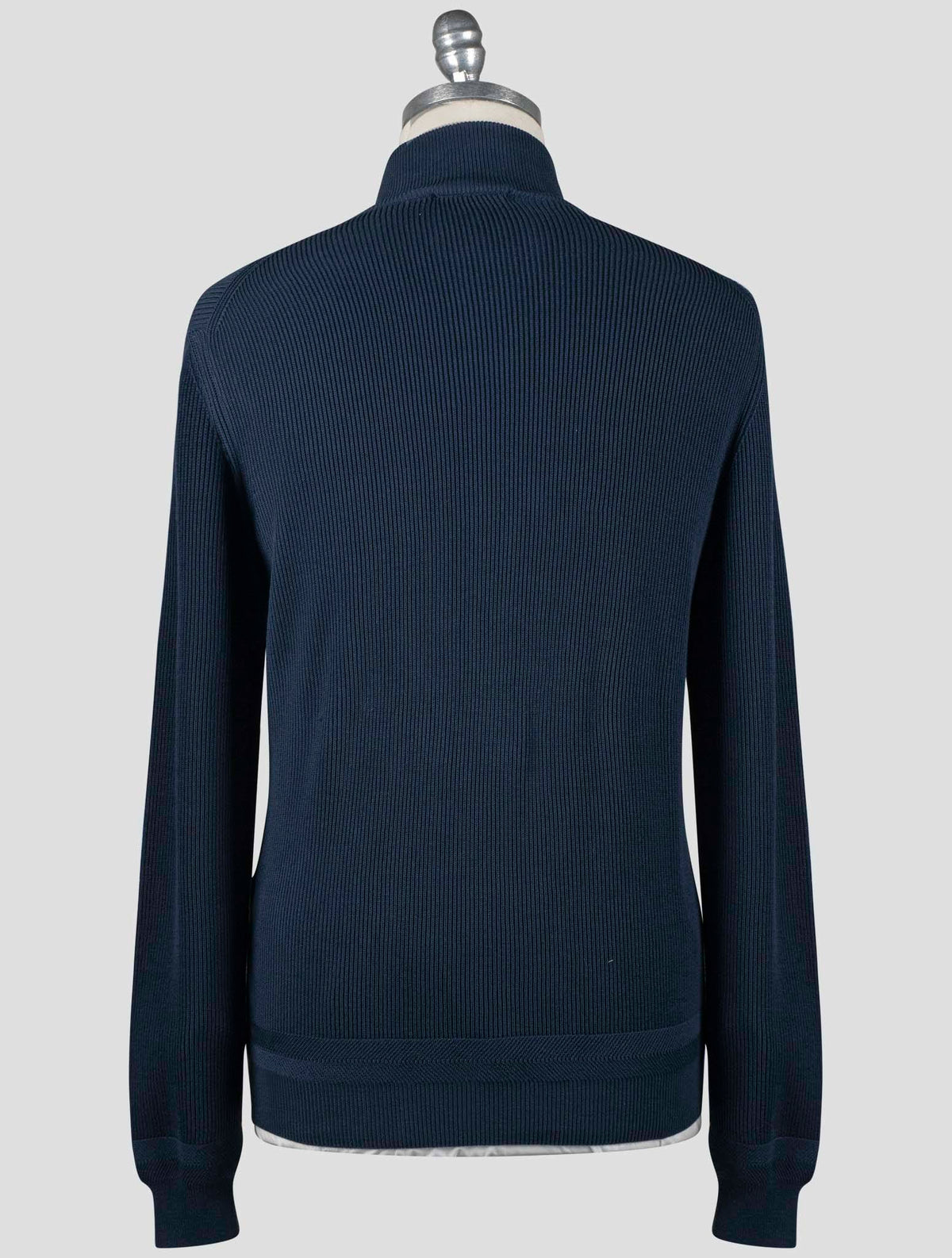 Fioroni Blue Cotton Coat