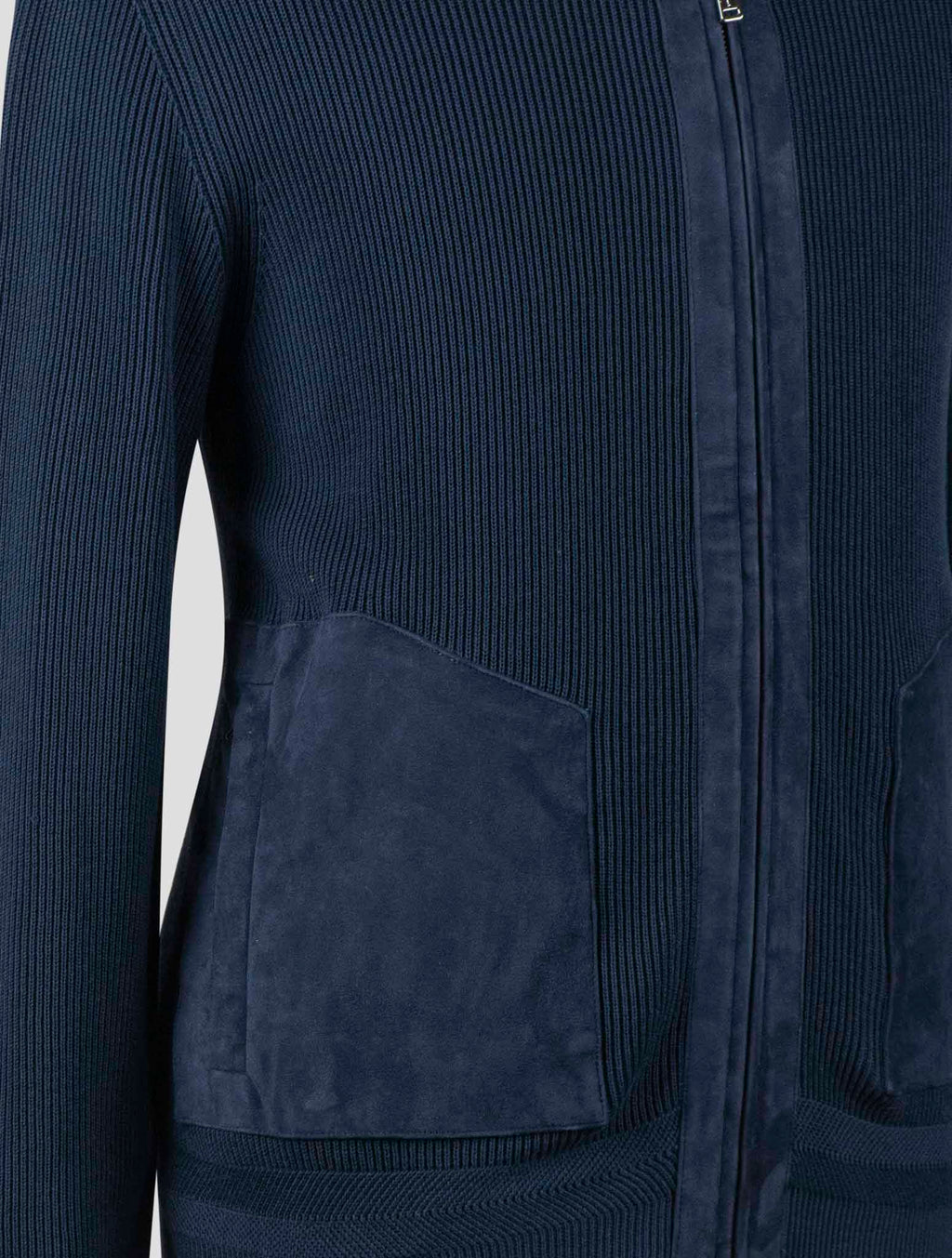 Fioroni Blue Cotton Coat