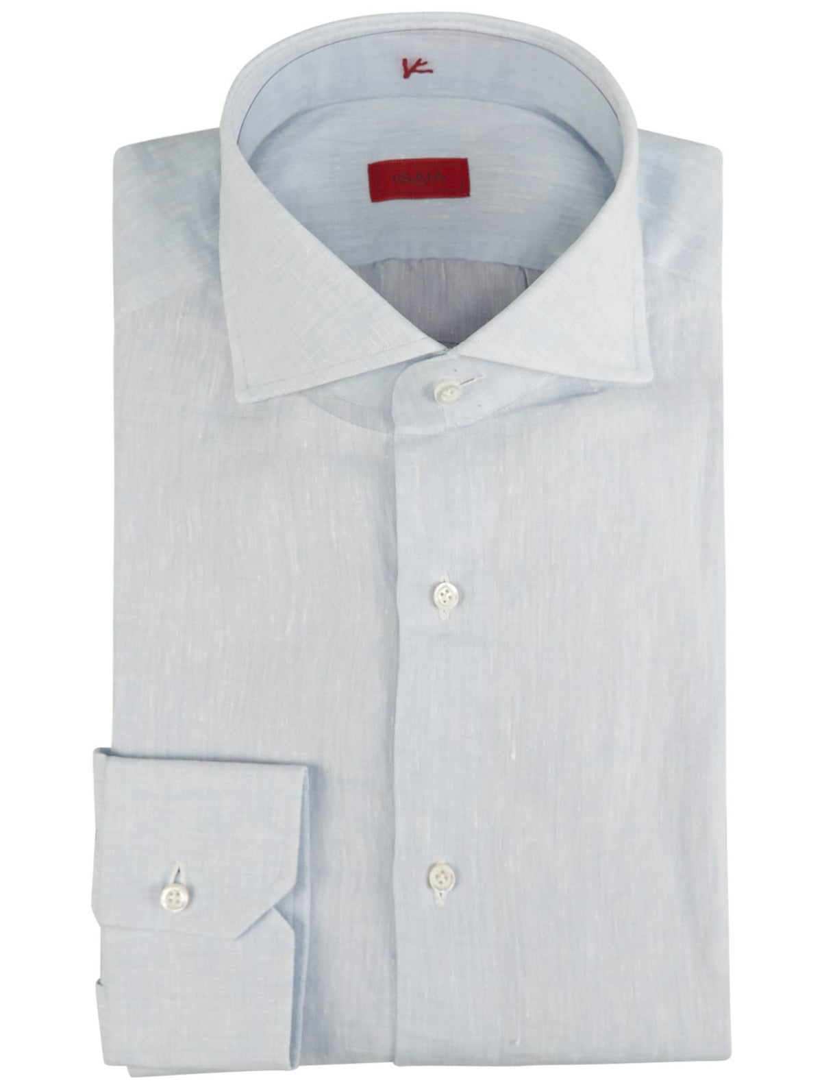 Isaia Isaia Light Blue Linen Shirt Light Blue 000