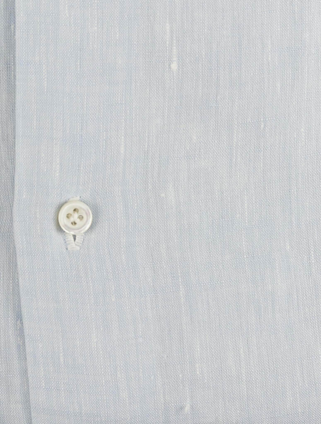 Isaia Light Blue Linen Shirt