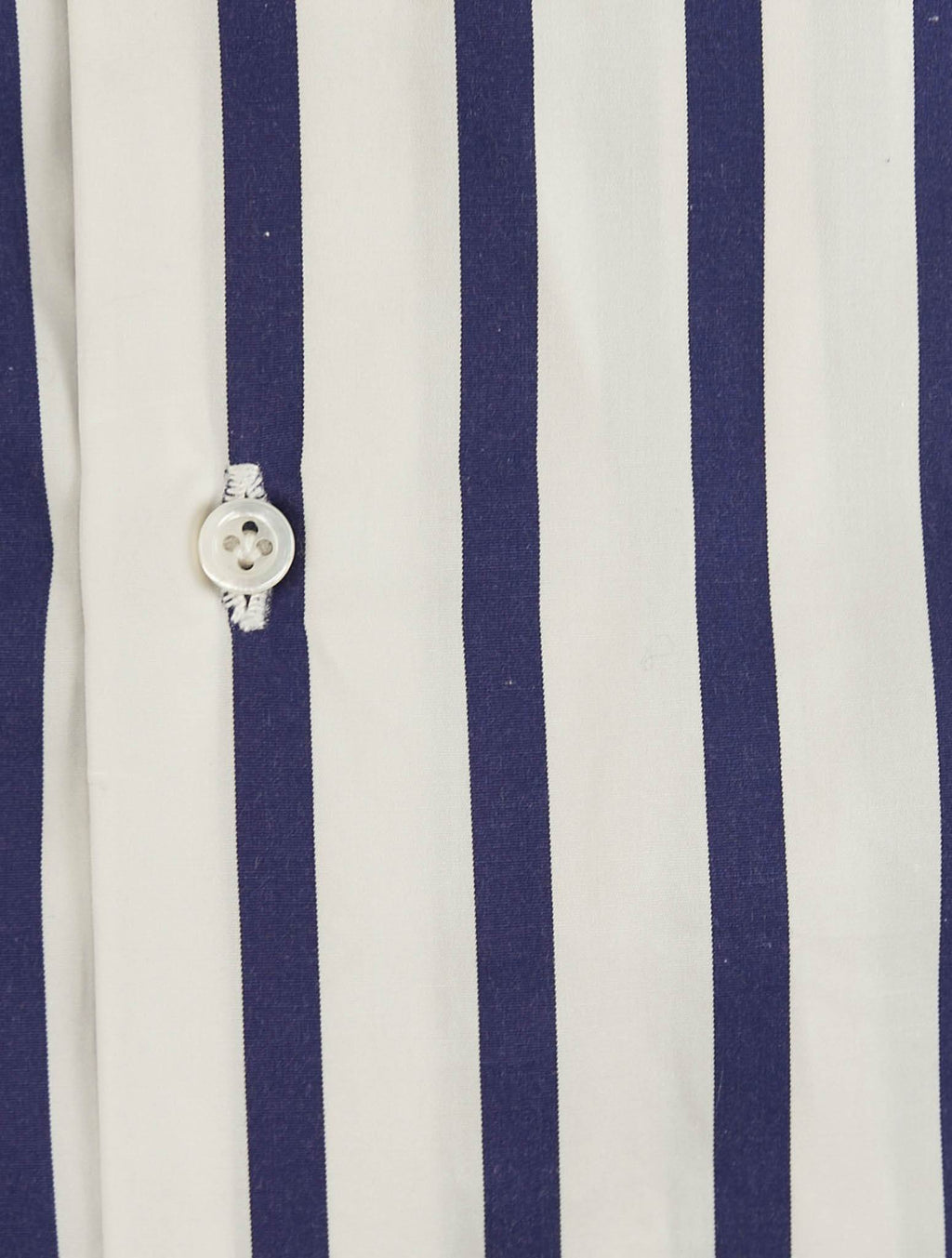 Isaia Blue White Cotton Shirt