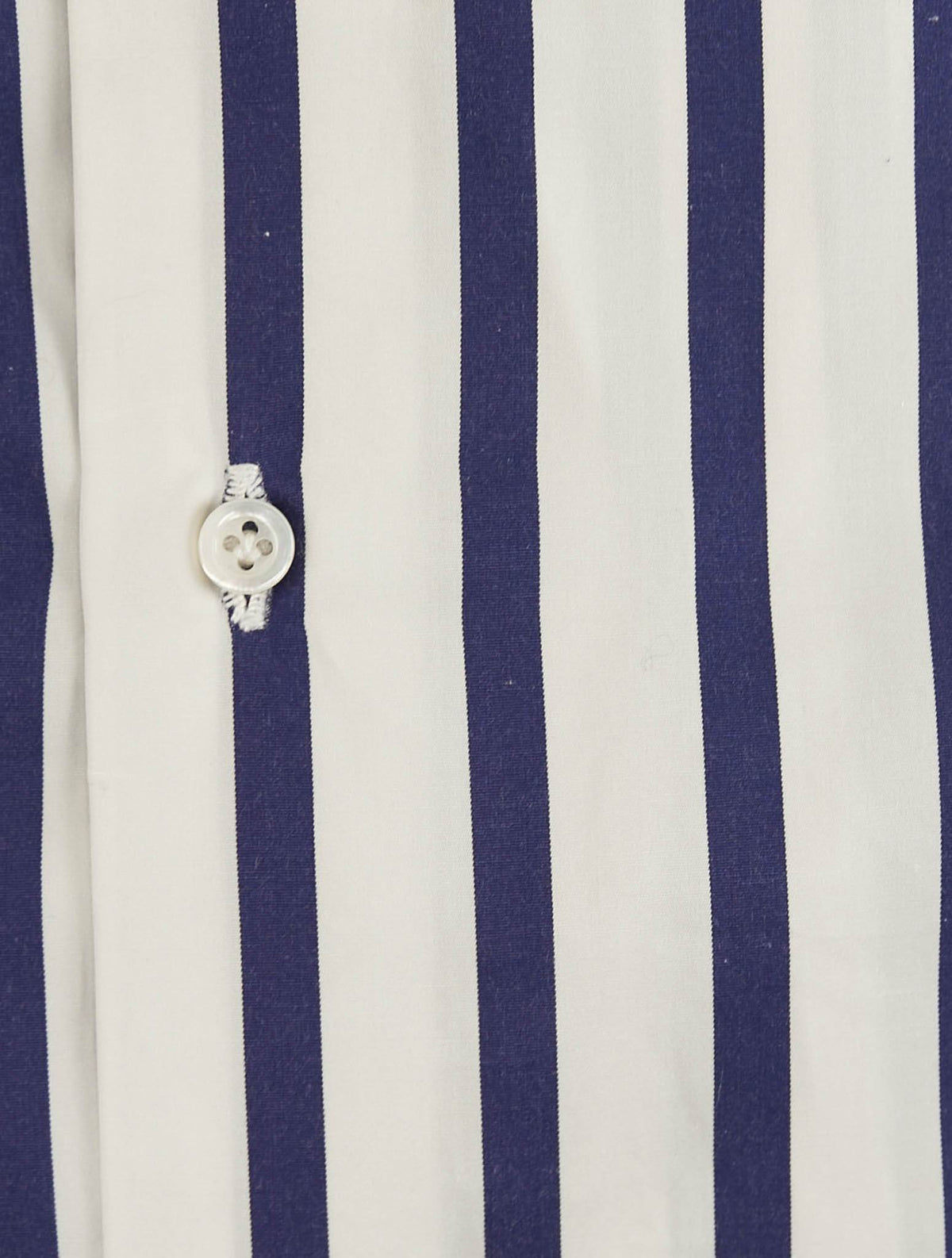 Isaia Blue White Cotton Shirt