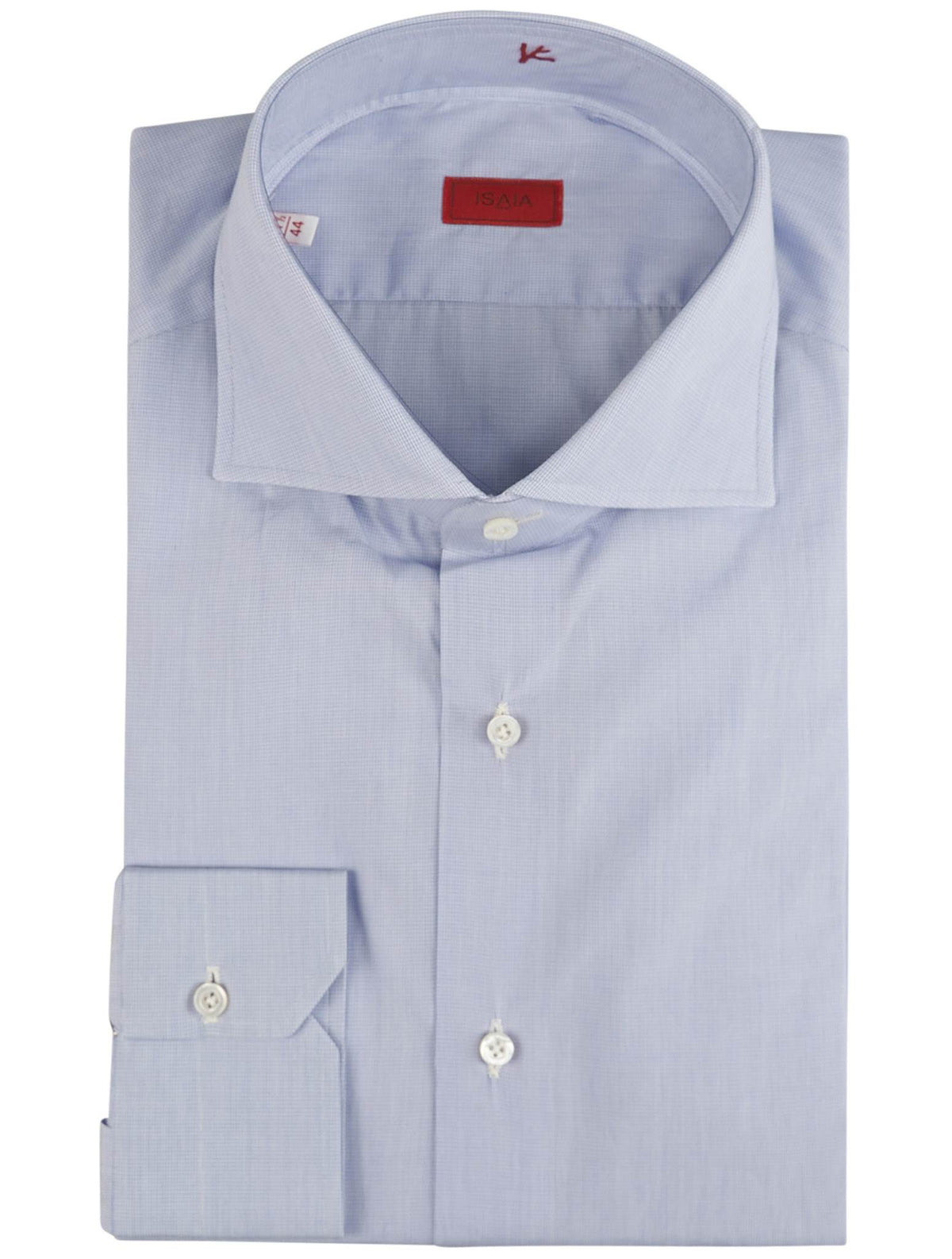 Isaia Light Blue Cotton Shirt