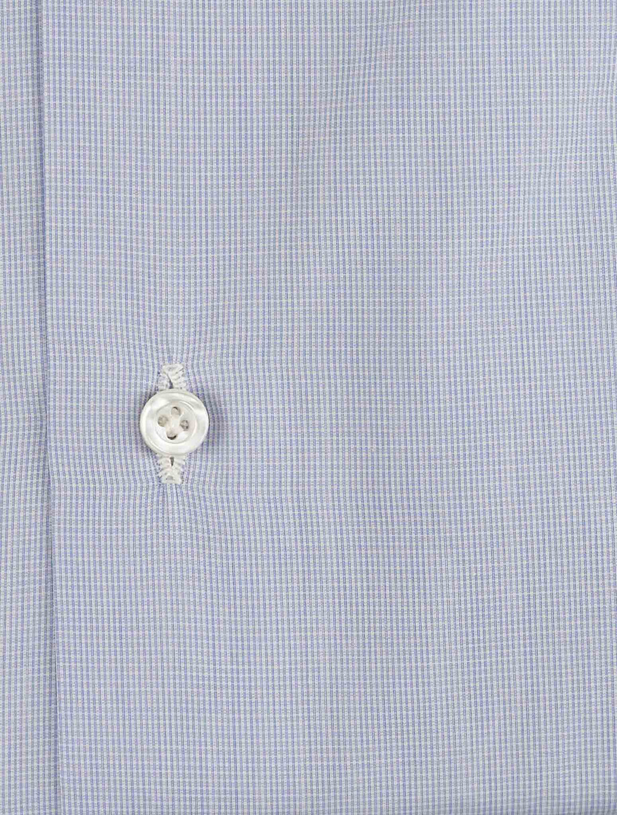 Isaia Light Blue Cotton Shirt