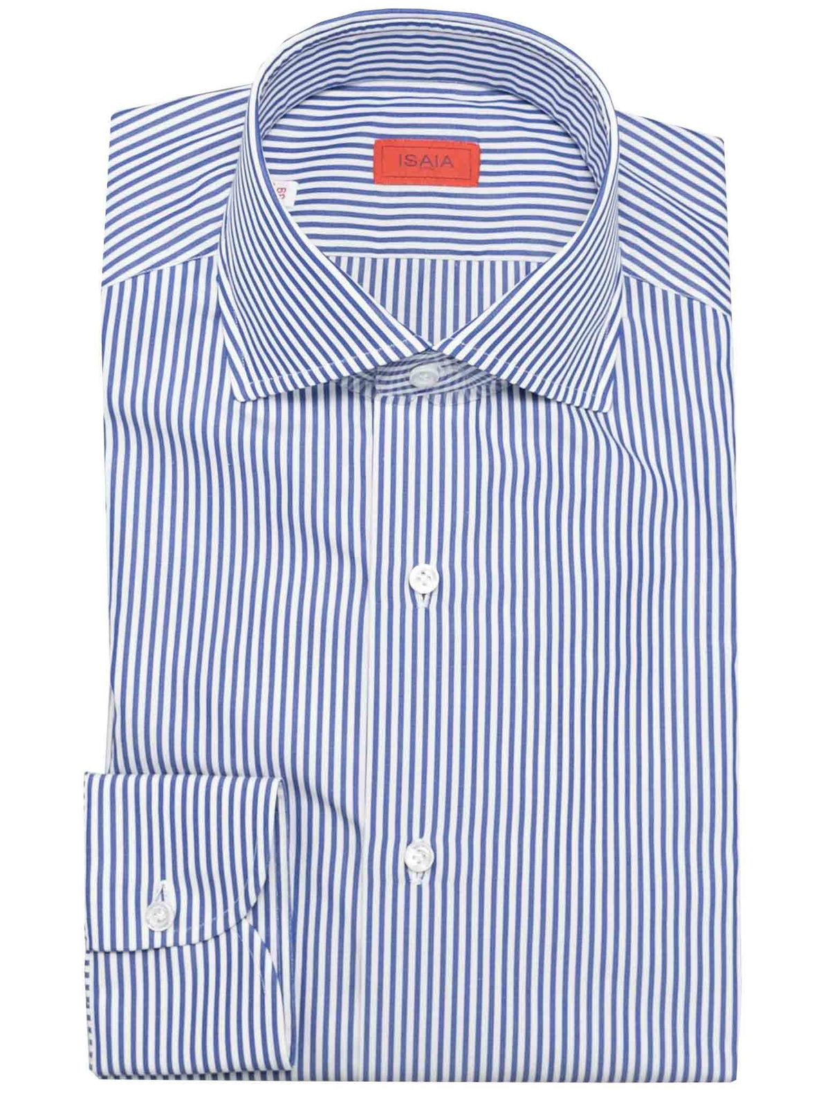Isaia Isaia Blue White Cotton Shirt Blue / White 000