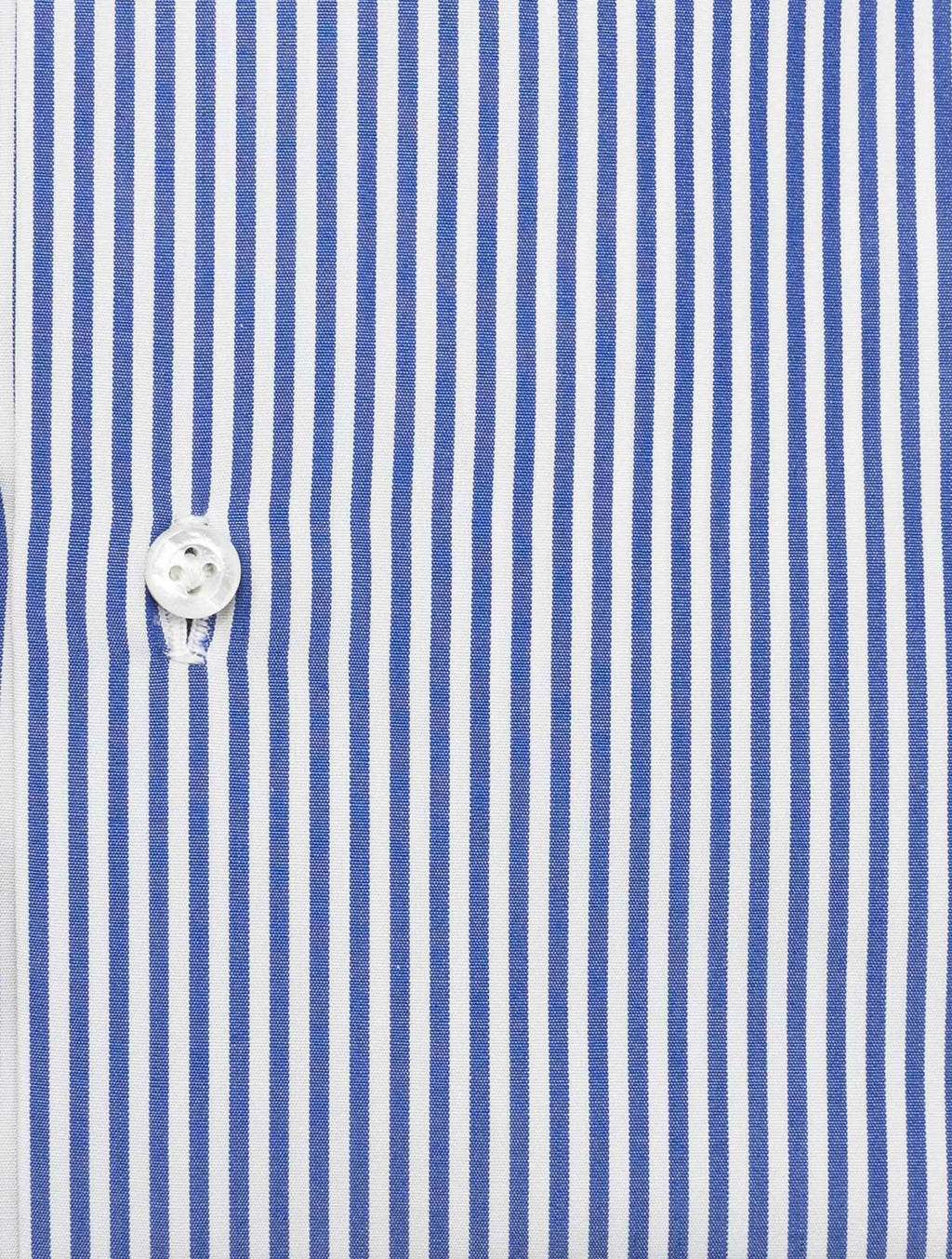 Isaia Blue White Cotton Shirt