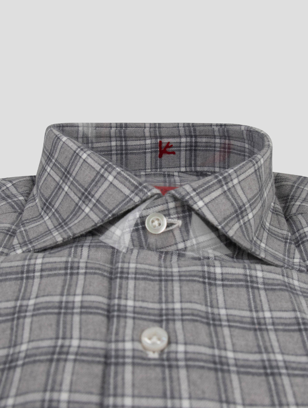 Isaia Isaia Gray Cotton Shirt Gray 001