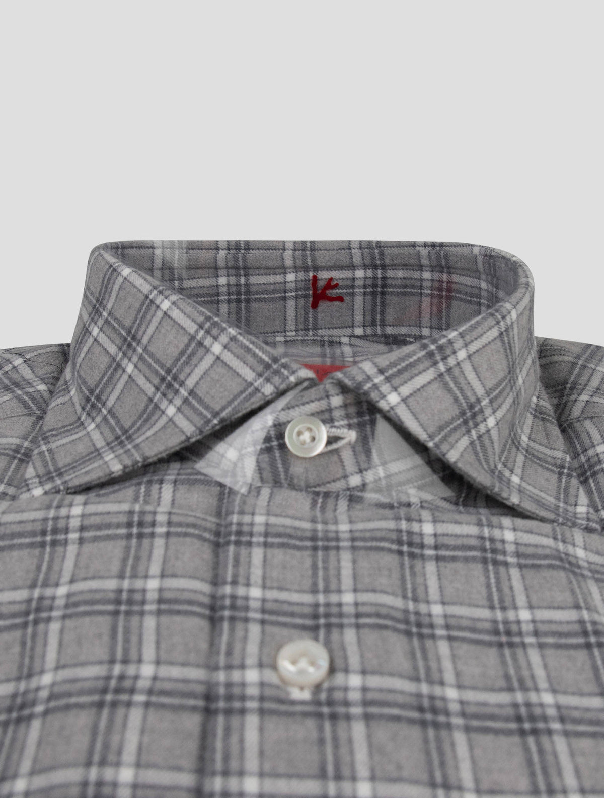 Isaia Isaia Gray Cotton Shirt Gray 001