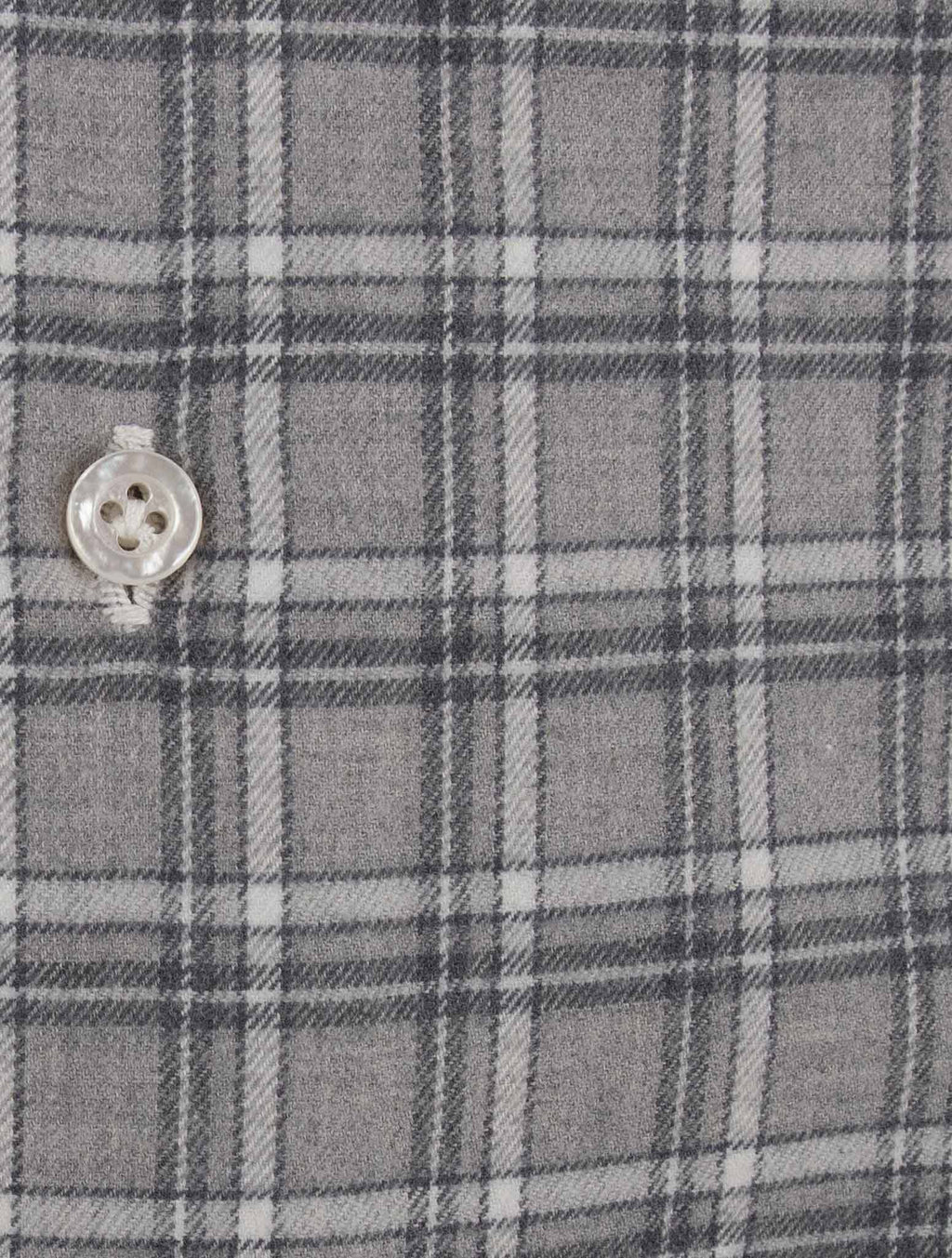 Isaia Gray Cotton Shirt